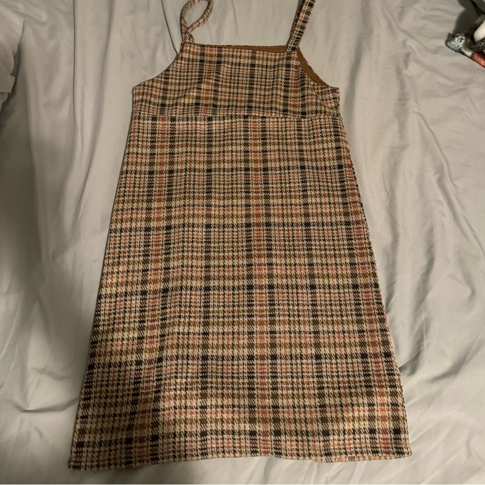 Multicolored checkered dress